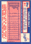 1984 Topps Traded Carlos Diaz