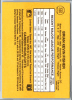 1986 Donruss Brian Fisher #492 Rookie