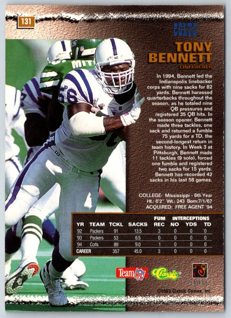 1995 Pro Line Tony Bennett