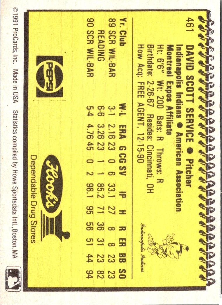 1991 ProCards Scott Service