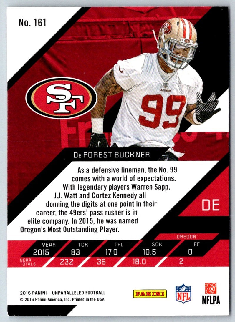 2016 Panini Unparalleled DeForest Buckner