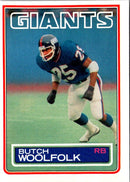 1983 Topps Butch Woolfolk