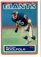 1983 Topps Butch Woolfolk #135 Rookie