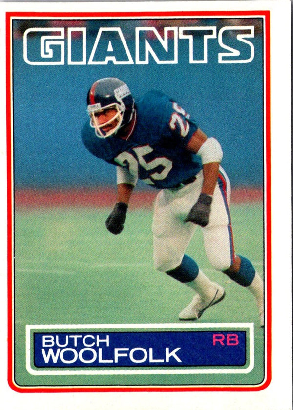 1983 Topps Butch Woolfolk #135 Rookie