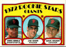 1972 Topps Giants Rookies - Chris Arnold/Jim Barr/Dave Rader