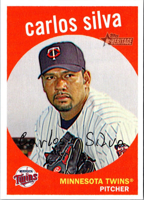 2008 Topps Heritage Carlos Silva #187