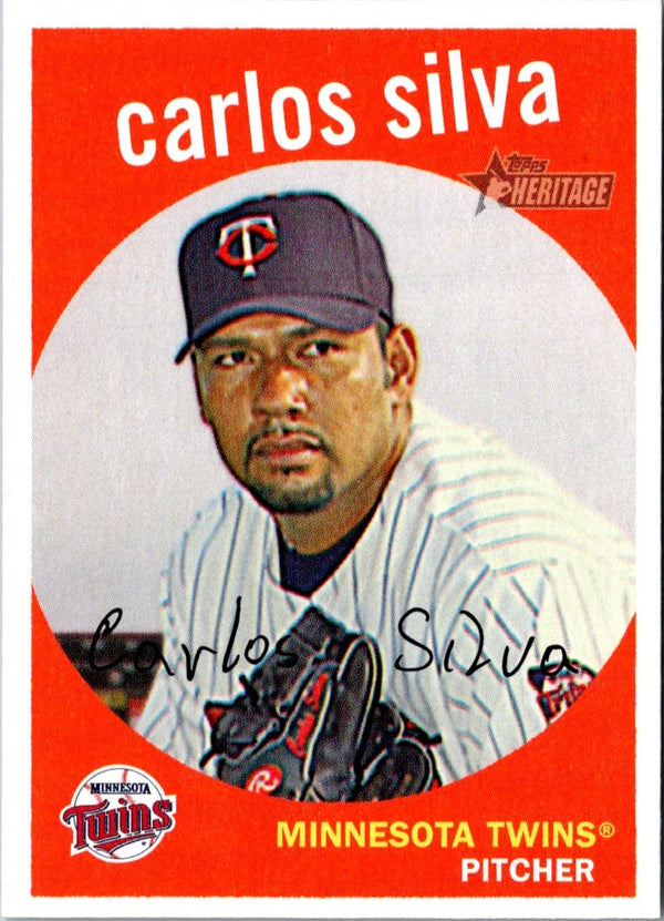 2008 Topps Heritage Carlos Silva #187