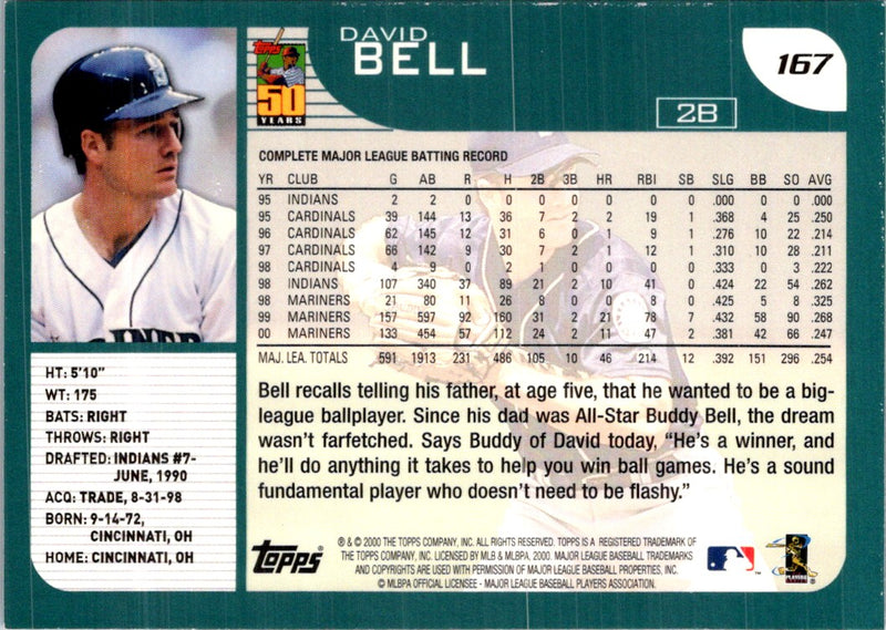 2001 Topps David Bell