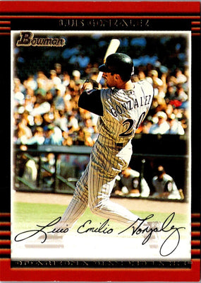 2002 Bowman Gold Luis Gonzalez #95