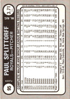 1981 Fleer Star Stickers Paul Splittorff #95