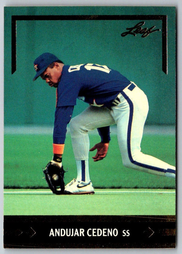 1991 Leaf Gold Rookies Andujar Cedeno #BC20