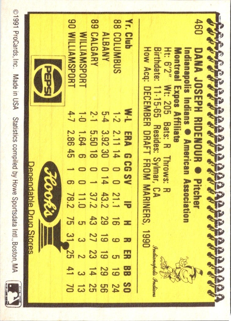 1991 ProCards Dana Ridenour