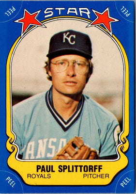 1981 Fleer Star Stickers Paul Splittorff #95