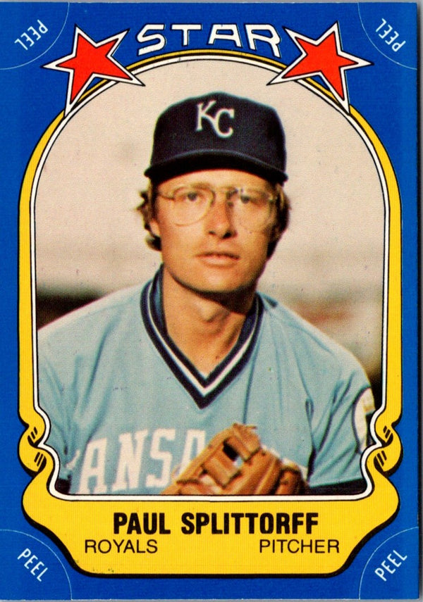 1981 Fleer Star Stickers Paul Splittorff #95