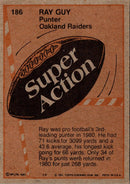 1981 Topps Ray Guy