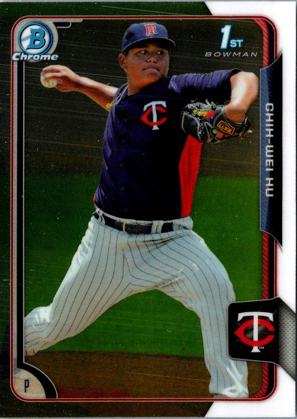 2015 Bowman Chrome Prospects Chih-Wei Hu #BCP112