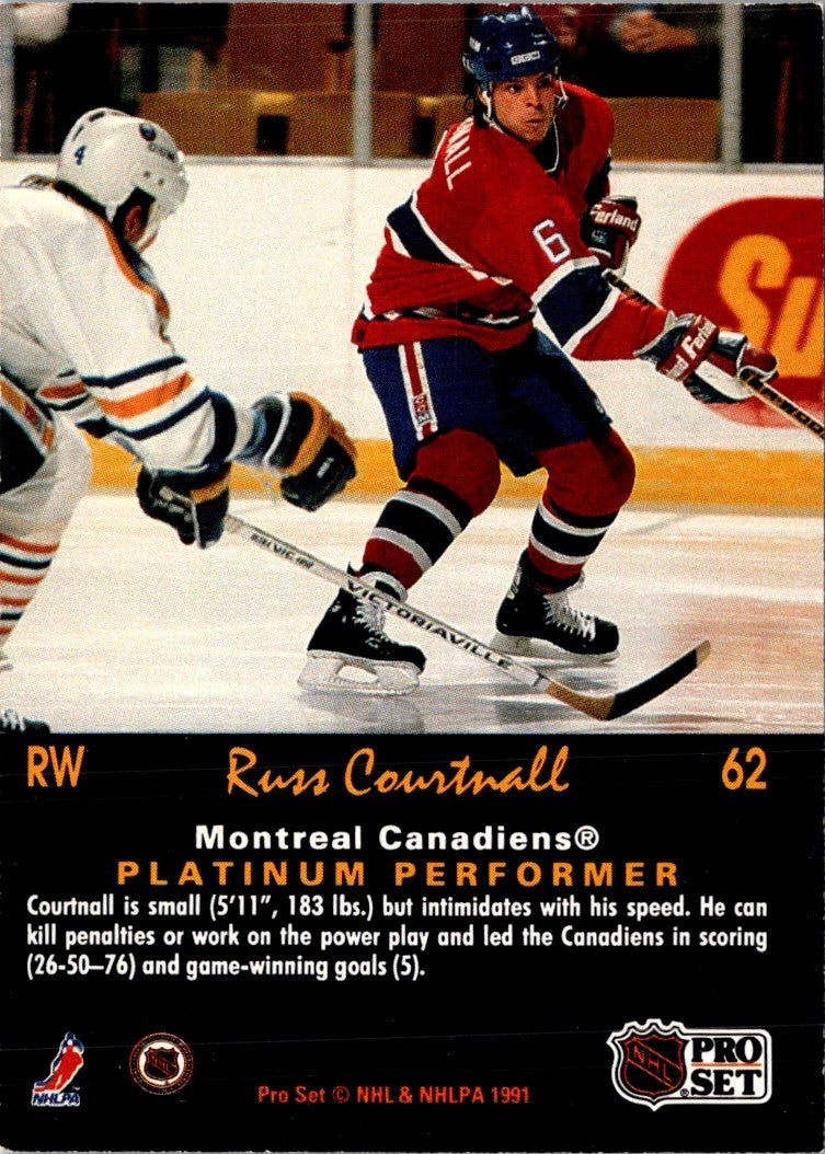 1991 Pro Set Platinum Russ Courtnall