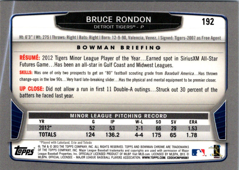 2013 Bowman Chrome Bruce Rondon