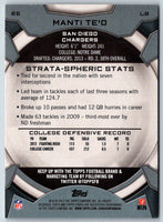 2013 Topps Strata Manti Te'o #65 Rookie