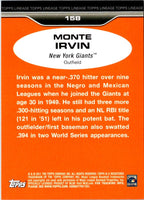 2011 Topps Lineage Monte Irvin #158