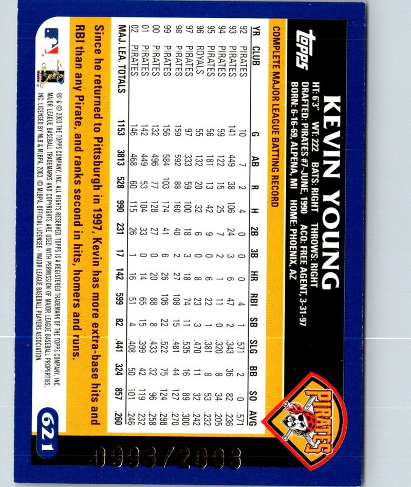 2003 Topps Kevin Young