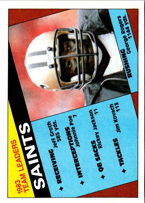 1984 Topps Saints Team Leaders - George Rogers #299