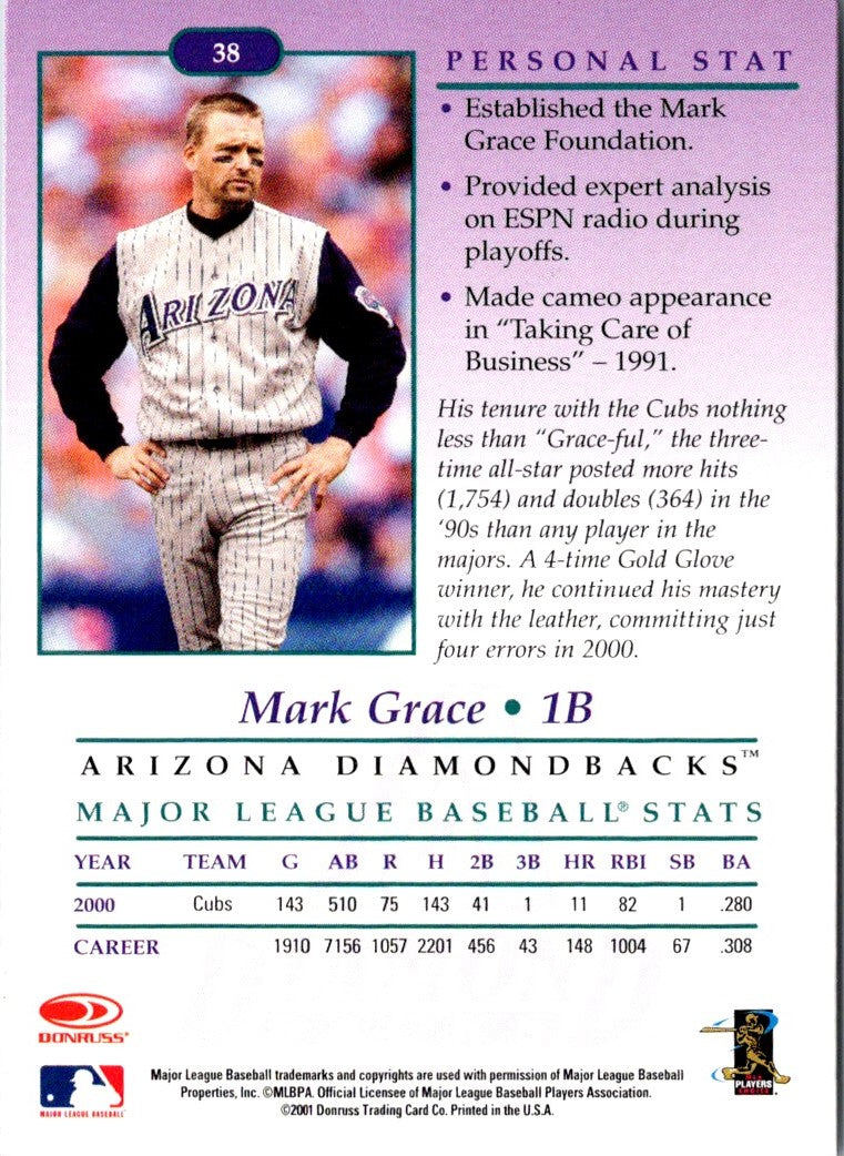 2001 Donruss Mark Grace