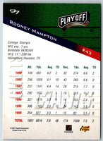 1997 Playoff Zone Rodney Hampton #43