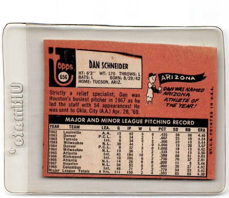 1969 Topps Dan Schneider