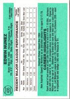 1984 Donruss Ed Nunez #435 Rookie