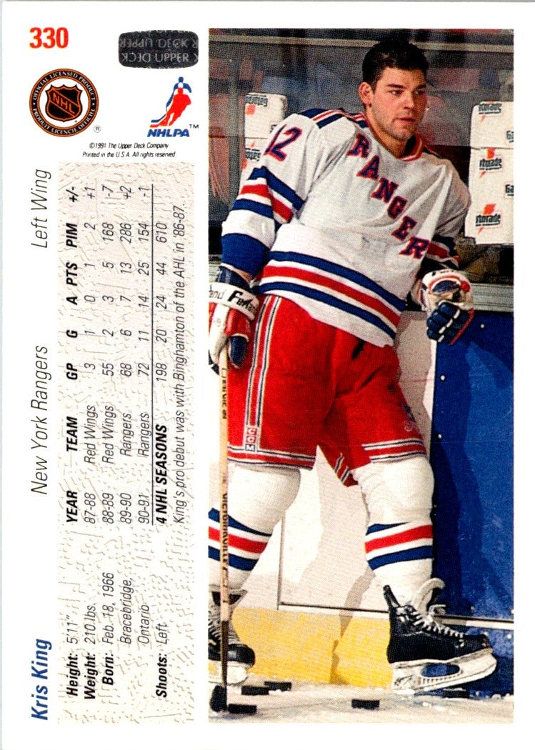 1991 Upper Deck French Kris King