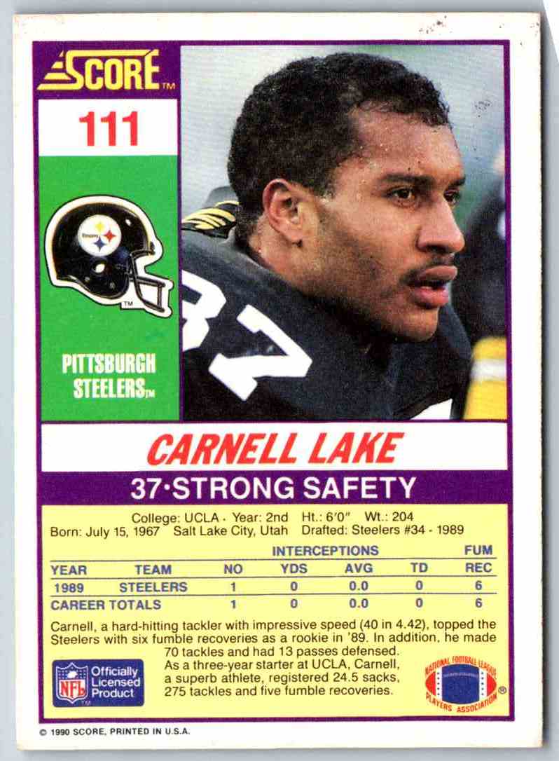 1990 Score Carnell Lake