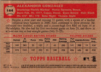 2001 Topps Heritage Alex Gonzalez #164