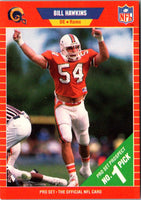1989 Pro Set Bill Hawkins #500 Rookie