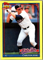 1991 Topps Wax Box Cards Carlton Fisk #F