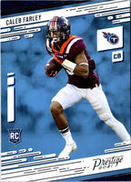 2021 Panini Prestige Caleb Farley #247 Rookie