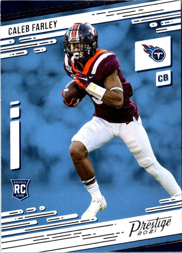 2021 Panini Prestige Caleb Farley #247 Rookie