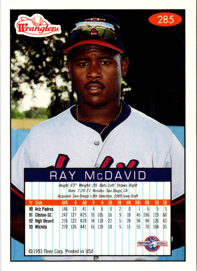 1993 Fleer Excel Ray McDavid