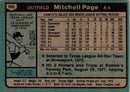 1980 Topps Mitchell Page