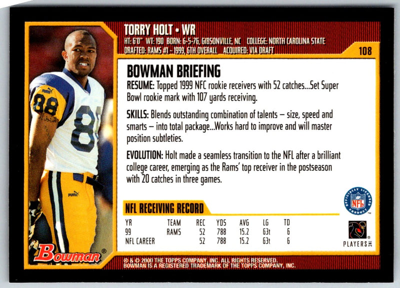 2000 Bowman Torry Holt