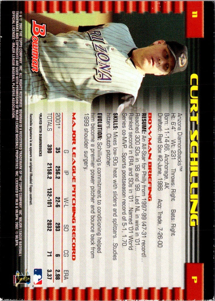 2002 Bowman Curt Schilling