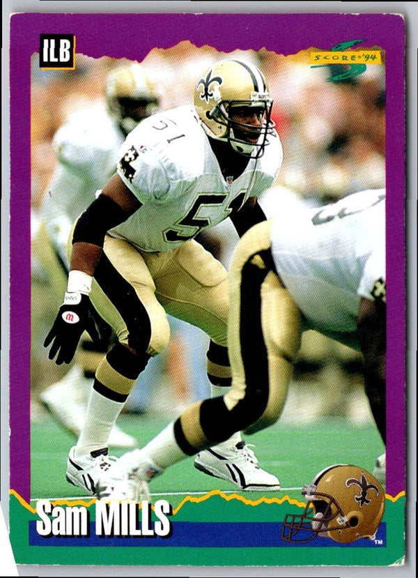 1994 Score Sam Mills #160