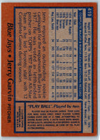 1978 Topps Jerry Garvin #419 Rookie