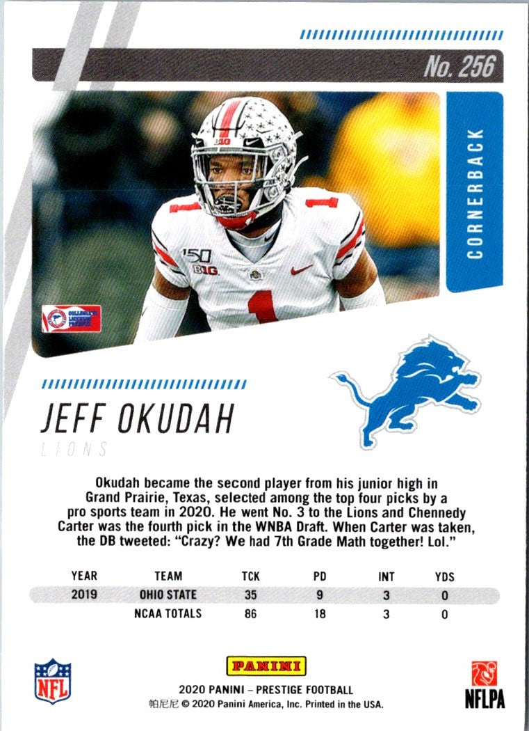 2020 Panini Jeff Okudah