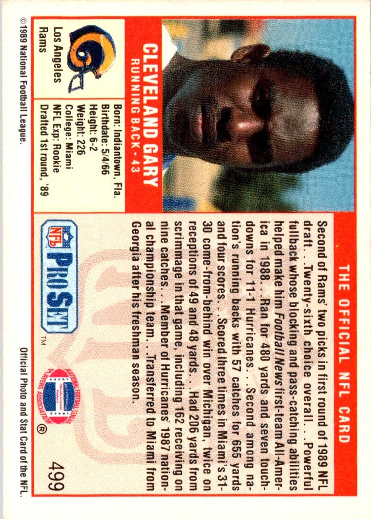 1989 Pro Set Cleveland Gary