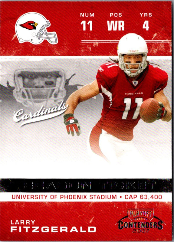 2007 Playoff Contenders Larry Fitzgerald #2