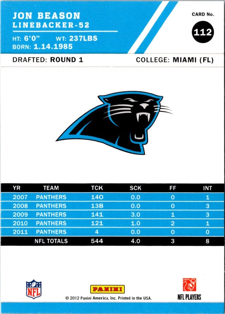 2012 Score Jon Beason