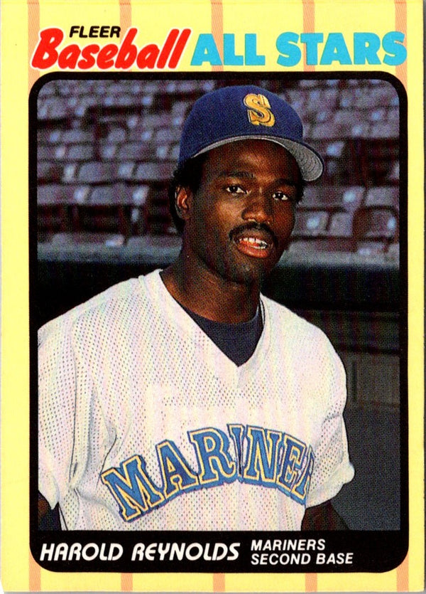 1989 Fleer Baseball All-Stars Harold Reynolds #34