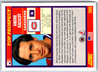 1991 Score American Andre Racicot #395 Rookie
