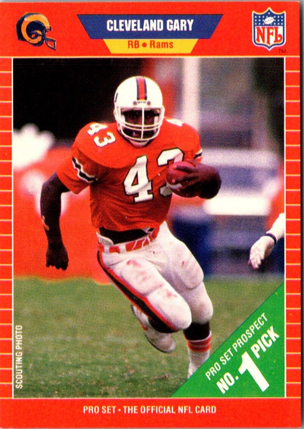 1989 Pro Set Cleveland Gary #499 Rookie